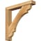 Ekena Millwork Olympic Block Rough Sawn Bracket w/ Offset Brace, Western Red Cedar, 4"W x 22"D x 22"H BKT0402X22X22OLY05RWR - alternate 1